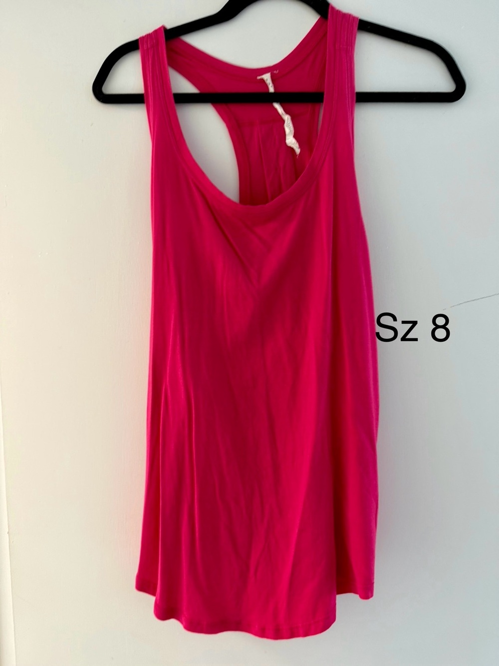 Lululemon Women’s Solid Pink Scoop Neck Sleeveless Tank Top Size 8